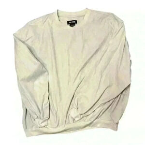 Top Flite NWT Men’s Golf Long Sleeve Cream Crewneck Pullover, XL